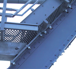 image of fabricators purple people bridge maintenance walkway