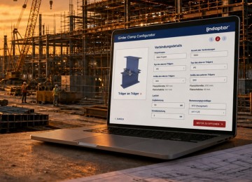 image of latest news banner girder clamp configurator update german