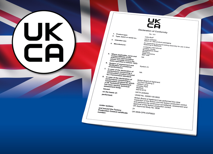 Lindapter products are now both CE and UKCA Certified