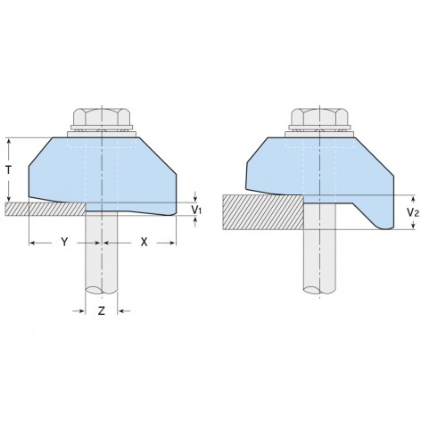image of lindapter type af girder clamp line drawing