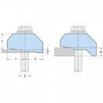 image of lindapter type af girder clamp line drawing