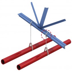 image of lindapter type fls beam flange clamp application