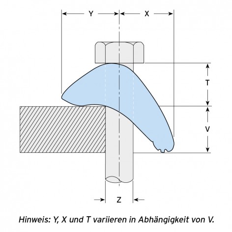 image of lindapter type ls girder clamp line drawing german