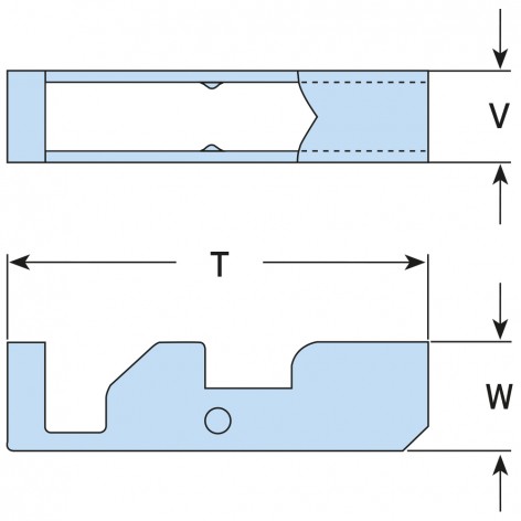 image of lindapter type tc toggle clamp line drawing